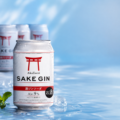 【送料無料】赤鳥居 酒ジンソーダ缶 350ml（24本入り）
