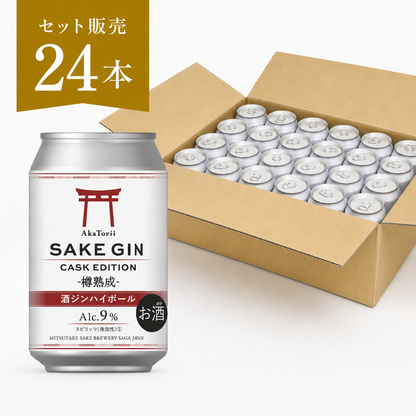 【送料無料】赤鳥居 酒ジン ハイボール缶 350ml（24本入り）