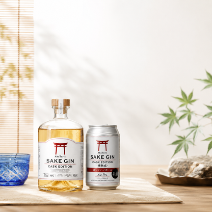 赤鳥居 SAKE GIN CASK EDITION 700ml （缶2本付き）(GIN-4/化粧箱入り)