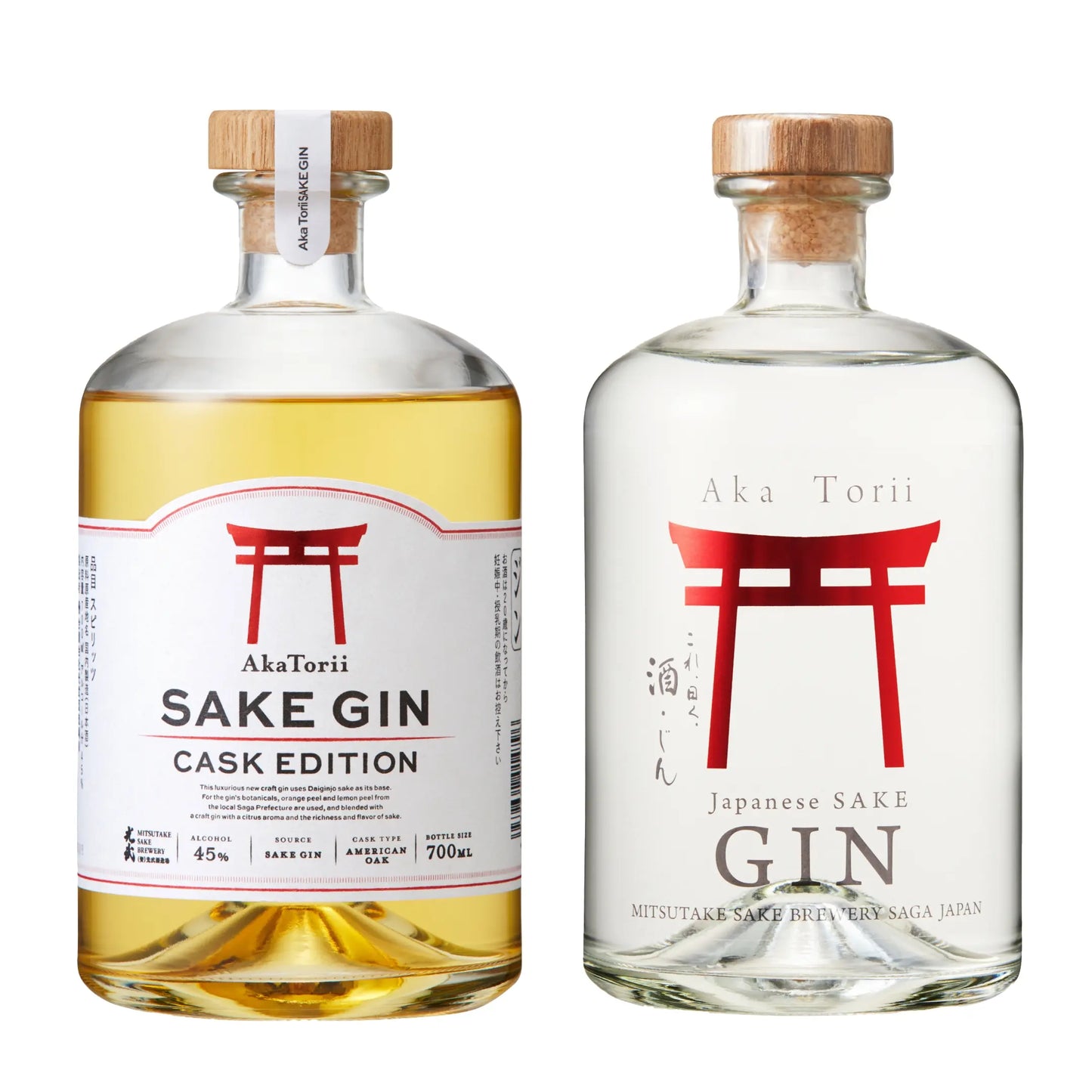 赤鳥居 SAKE GIN 飲み比べ2本セット（700ml）
